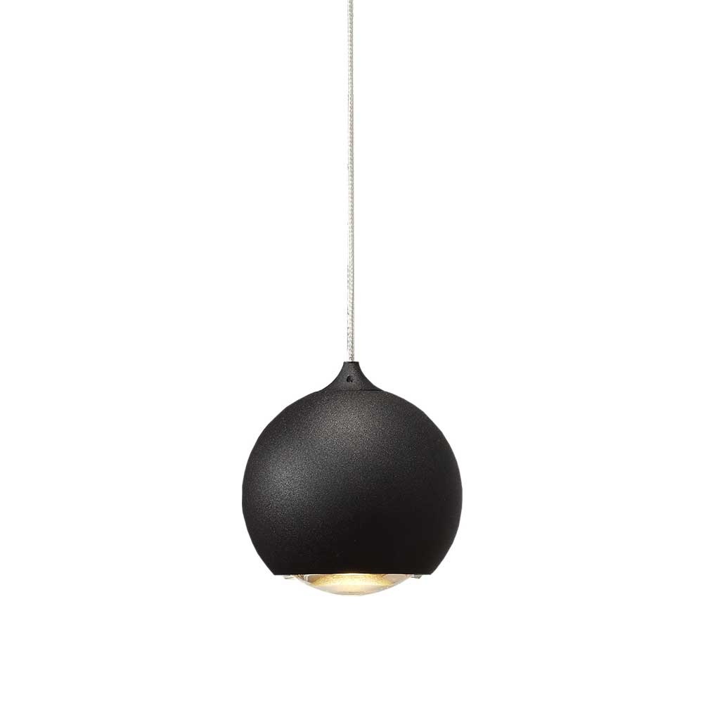 Artdelight Hanglamp Denver 1 lichts Ø 10 cm zwart