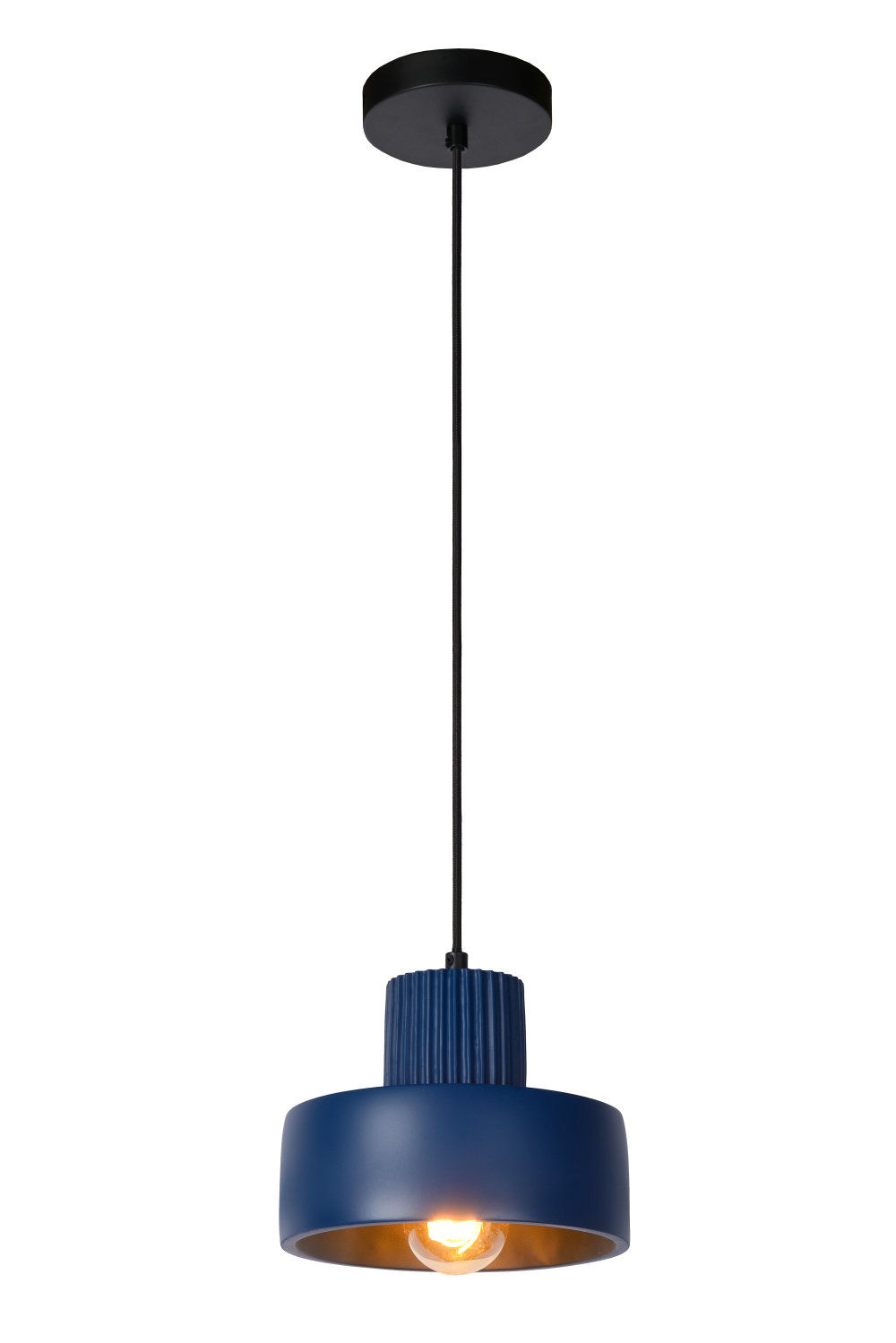 Lucide OPHELIA - Hanglamp - Ø 20 cm - 1xE27 - Blauw