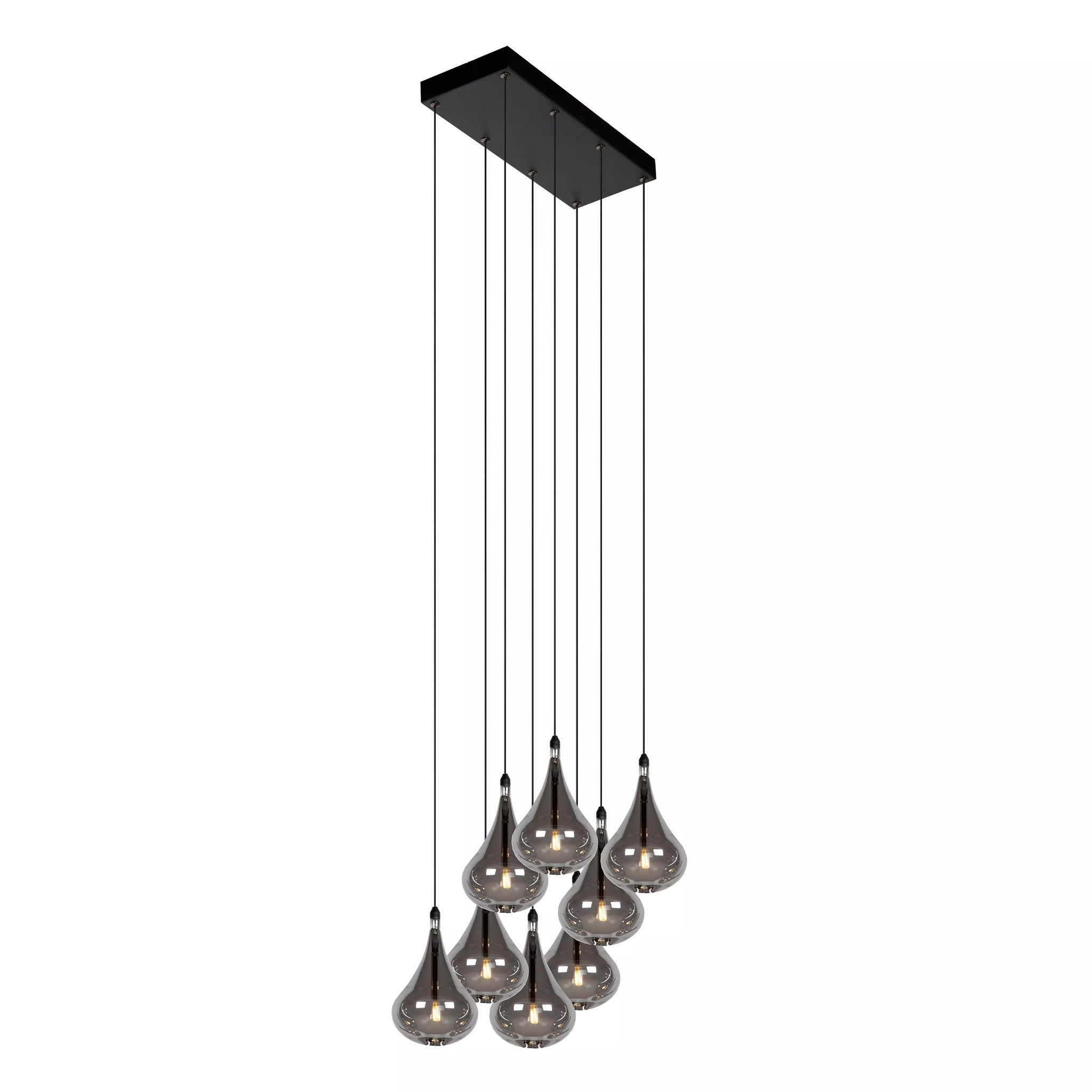 Lucide TEARS - Hanglamp - LED Dimb. - G4 - 8x1