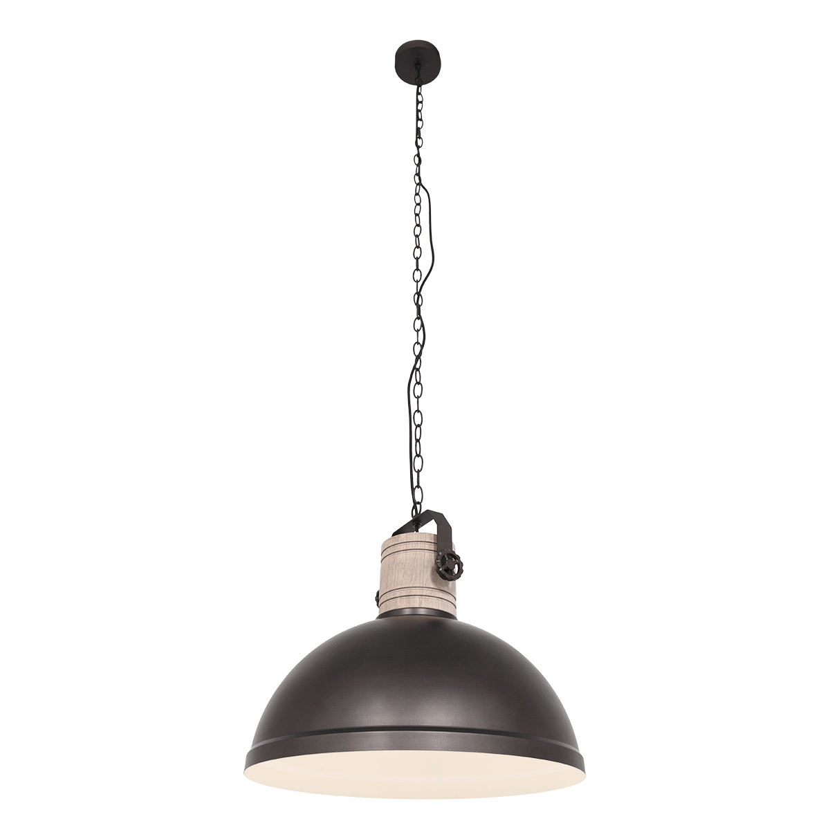 Mexlite Hanglamp mexlite gearwood 3000a antraciet