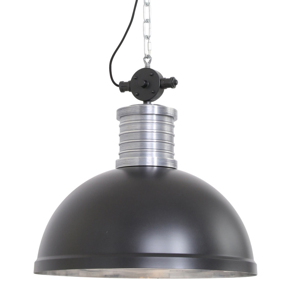 Steinhauer Hanglamp industrieel brooklyn 7670zw zwart