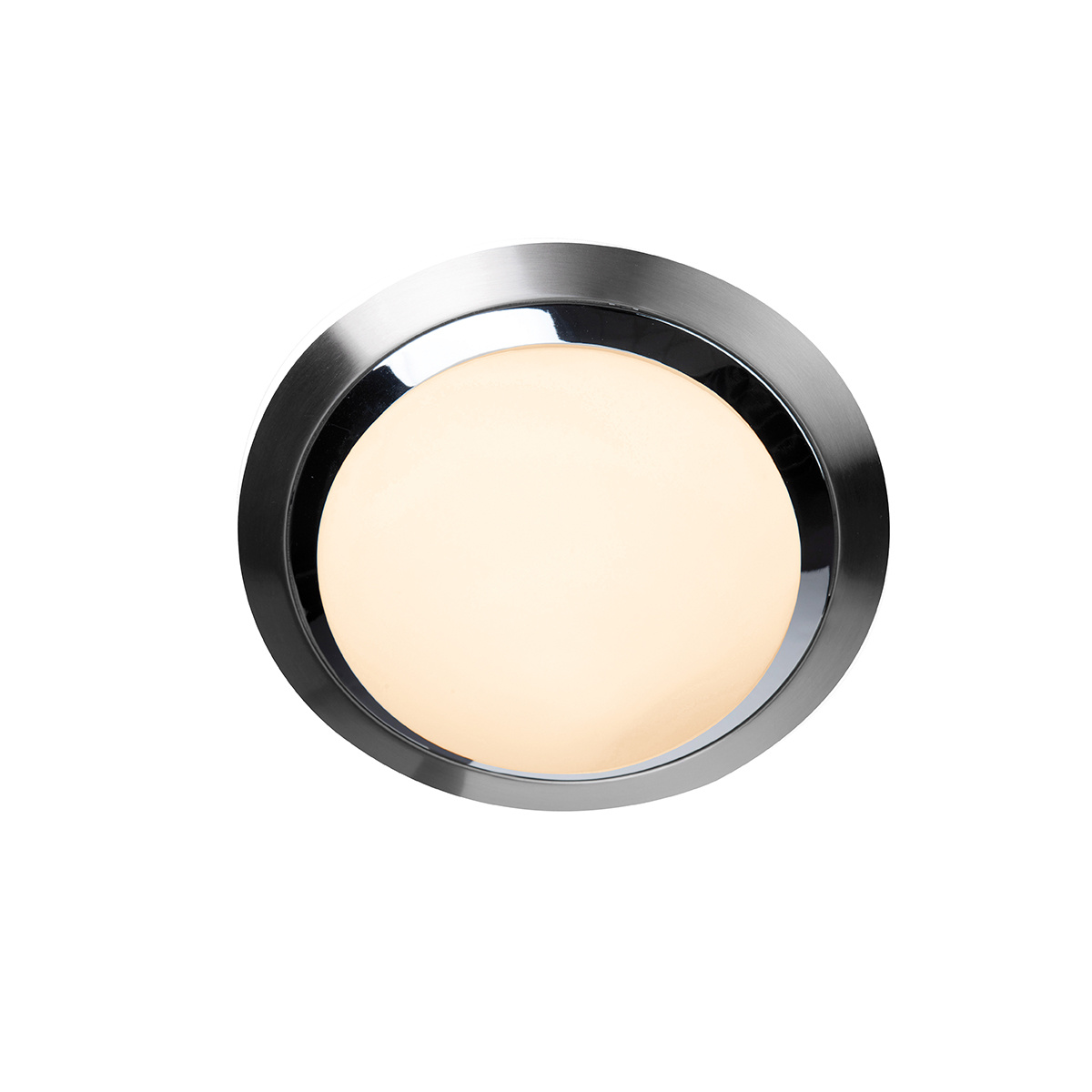 Steinhauer Plafondlamp ceiling and wall IP44 LED 1365st staal