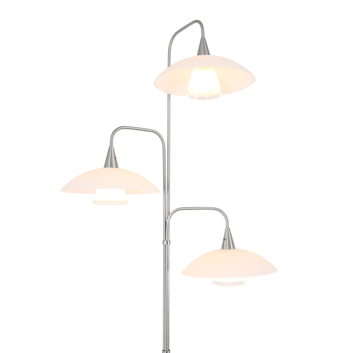 Steinhauer Vloerlamp tallerken LED 2659st staal