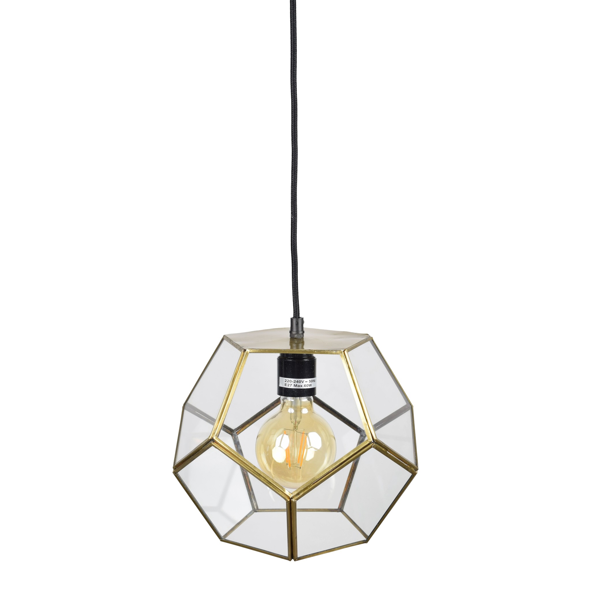 Urban Interiors Hanglamp Geo1 Ø 20 cm Messing