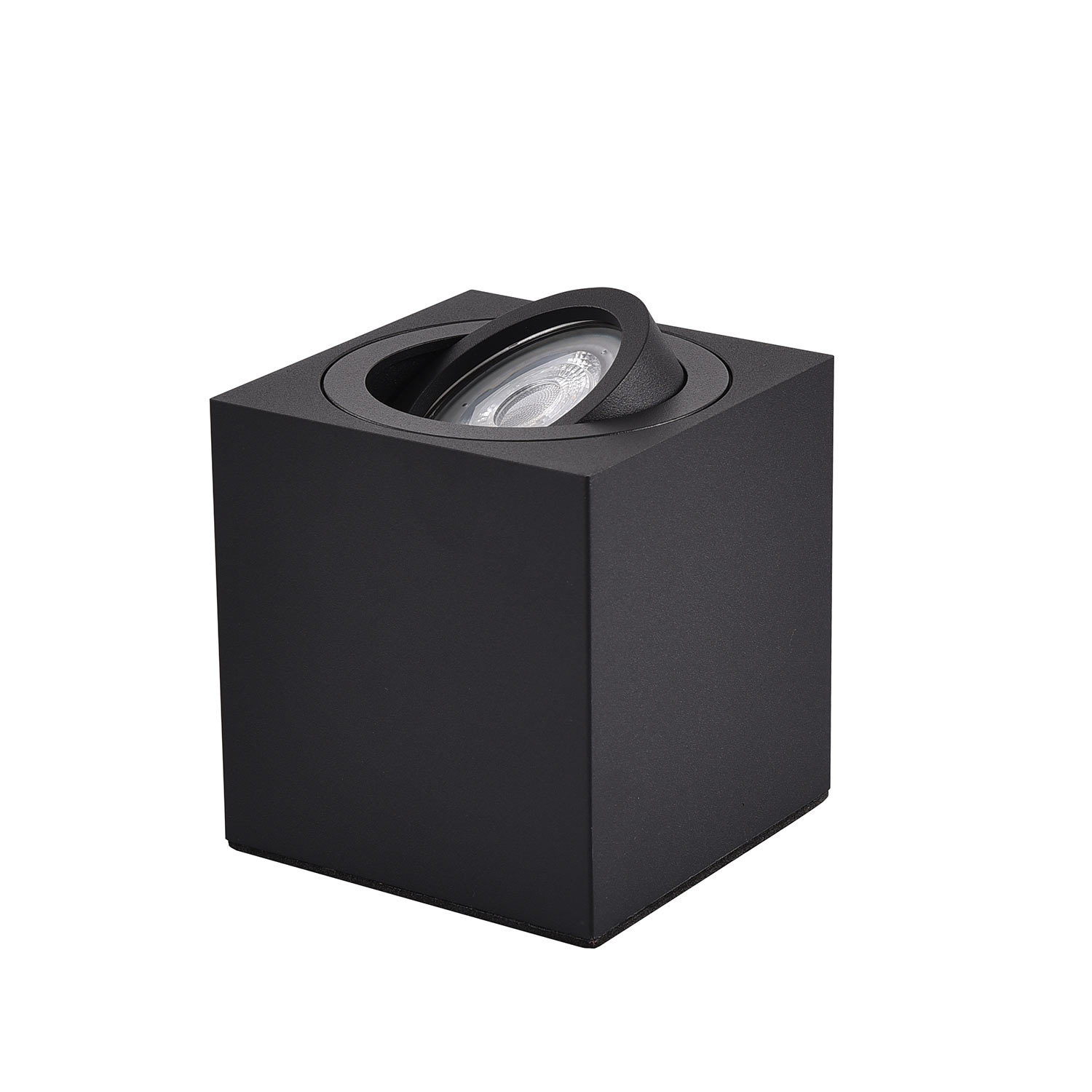 Ylumen Tafellamp Fury vierkant 8 x 8 cm zwart
