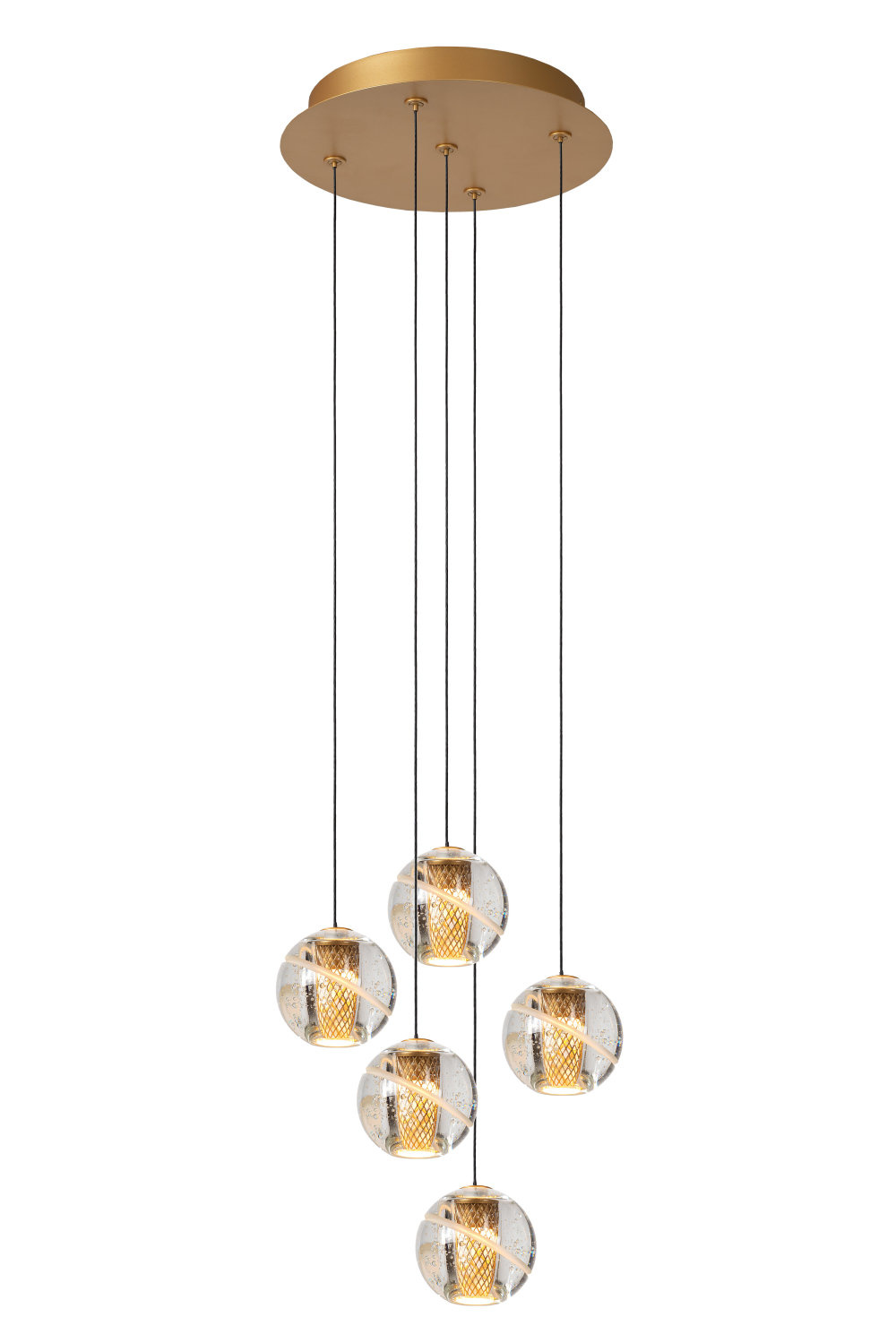 Lucide DILENKO - Hanglamp - Ø 31 cm - LED Dimb. - 5x3